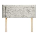 Dunelm Velvet Border Headboard Ice White