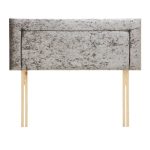 Dunelm Velvet Border Headboard Steel