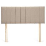 Dunelm Linen Stripe Headboard Biscuit (Brown)