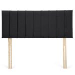 Dunelm Linen Stripe Headboard Charcoal