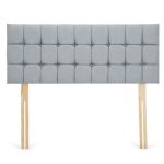 Dunelm Linen Cobbled Headboard Duck Egg (Blue)