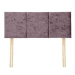 Dunelm Velvet Vertical Panel Headboard Amethyst (Purple)