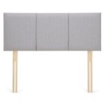 Dunelm Linen Vertical Panel Headboard Light Grey