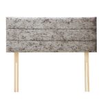 Dunelm Velvet Horizontal Panel Headboard Steel