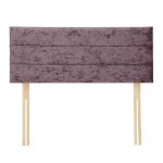 Dunelm Velvet Horizontal Panel Headboard Amethyst (Purple)
