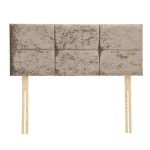 Dunelm Velvet Square Headboard Truffle
