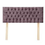 Dunelm Velvet Chesterfield Headboard Amethyst (Purple)