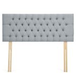 Dunelm Linen Chesterfield Headboard Duck Egg (Blue)