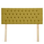Dunelm Linen Chesterfield Headboard Olive (Green)