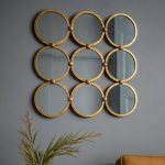 Bradbury Antique Gold Leaf Wall Mirror Gold