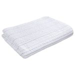 Bianca Cotton Folk Blue Bedspread White/Blue/Grey