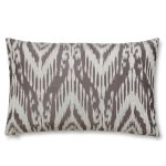 Bianca Cotton Ikat Weave Grey Cushion Grey
