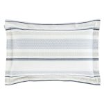 Bianca Cotton Stripe Weave Grey Oxford Pillowcase Grey