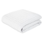 Bianca Cotton Giant Waffle White Bedspread White