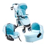 My Babiie Billie Faiers MB100 Plus Blue Stripes Travel System Blue