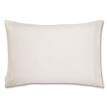 Bianca Cotton Plain Dye Housewife Cream Pillowcase Cream