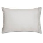Bianca Cotton Plain Dye Housewife Grey Pillowcase Grey