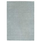 Carved Maze Rug Grey
