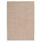 Carved Maze Rug Natural