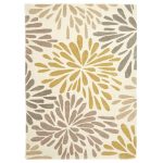 Flowerburst Rug Natural/Yellow