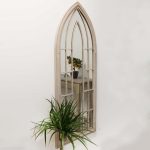 Hinwick Cream Garden Window Mirror Cream