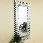 Large Starburst Wall Mirror Clear