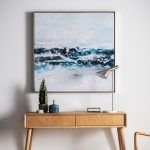Gallery Direct Pacific Ocean Waves Framed Wall Art Blue