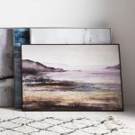 Evening Tide Framed Wall Art Natural