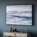 Summer Haze Framed Wall Art Blue