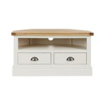 Compton Ivory Corner TV Stand Ivory