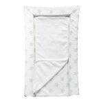 Grey Stars Velour Towelling Changing Mat Grey