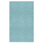 Solitaire Turquoise and Light Cream Rug Blue