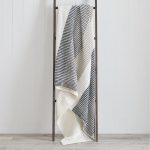 Elements Natural Honeycomb Stripe Throw Natural