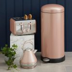 Bling 30 Litre Rose Gold Glitter Pedal Bin Rose gold