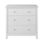 Shaker White 3 Drawer Chest White
