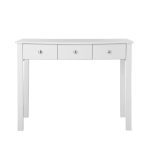 Shaker White 3 Drawer Dressing Table White