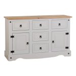 Corona Grey Pine Sideboard White