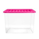 80L Plastic Storage Box Pink