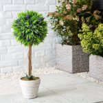 Artificial Potted Lavender Tree Green