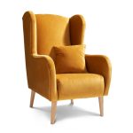 Shelby Plush Chair Yellow