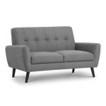 Ashby 2 Seater Compact Retro Sofa Grey