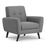 Ashby Compact Retro Chair – Grey Grey