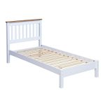 Capri Slatted Low End Bed Frame White