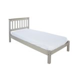 Corona Grey Slatted Low End Bed Frame Grey
