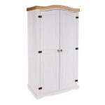 Core Corona 2 Door White Wardrobe White