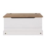 Corona White Storage Trunk White