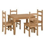 Corona Small Rectangular Table Dining Set Natural