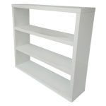 Puro High Gloss Wooden White Bookcase White