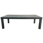 Puro High Gloss Wooden Charcoal Coffee Table Grey