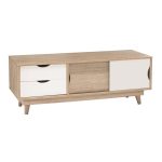 Scandi 2 Drawer White TV Media Unit White
